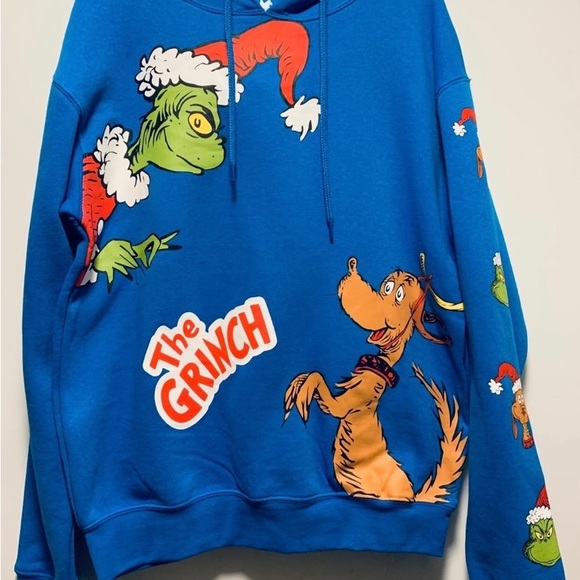 The Grinch Characters Graphic Hoodie - Blue size XS - Picture 1 of 5